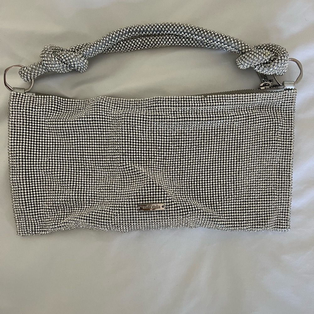 Cult Gaia HERA NANO RHINESTONE SHOULDER BAG